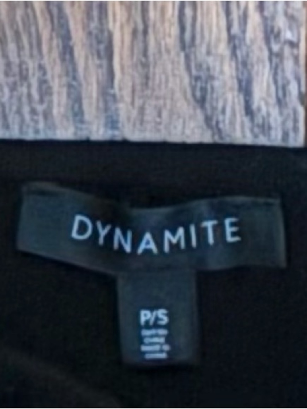 Dynamite Black Long Sleeve Button-Front Off-Shoulder Crop Top - Picture 4 of 4